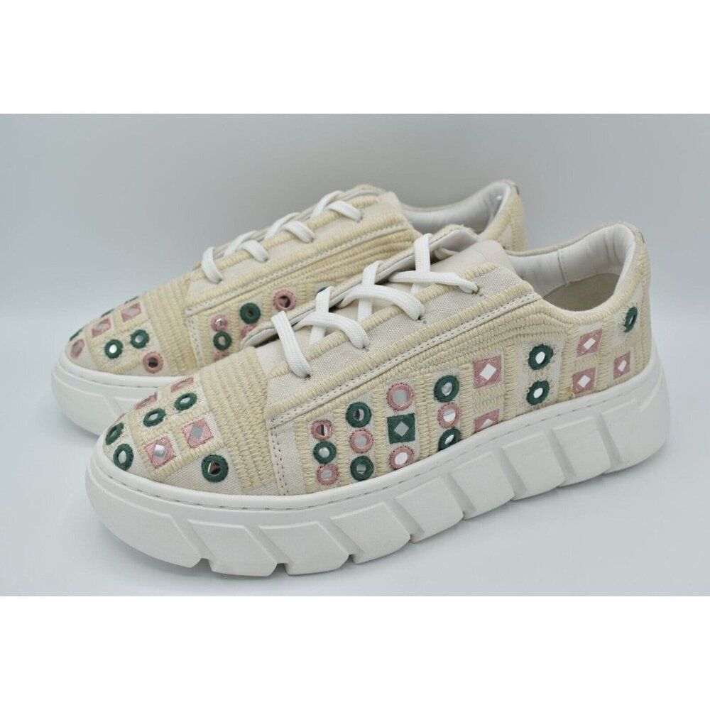 Free People Women Size EU 39 Catch Me If You Can Crochet Mirror Fashion Sneakers